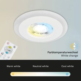 SET 3x corp de iluminat LED RGBW dimabil pentru baie LED/5W/230V IP44 Briloner + telecomandă