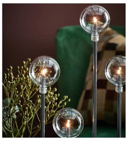 Sfeșnic cu becuri Markslöjd Junior, înălțime 50 cm, argintiu