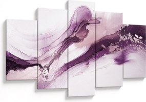 Tablou - Artă fluidă violet (150x105 cm)
