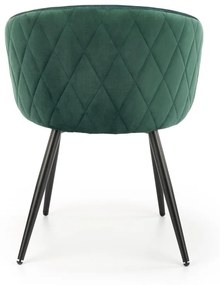 Scaun K430 velvet verde