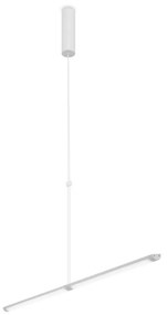 Lustra LED, pendul design modern Supersymmetry alb 88,6cm