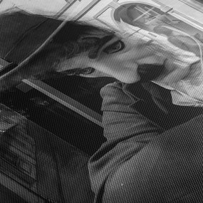 Tablou - Charles Chaplin la Praga (120x50 cm)