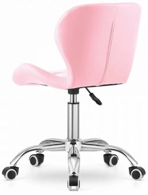 Set pentru birou masa de birou TAYLOR SONOMA 100x50 cm + scaun de birou AVOLA din piele ecologica roz