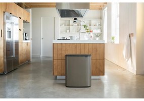 Coș de gunoi gri cu senzori de atingere din oțel 60 l Bo Touch Bin – Brabantia