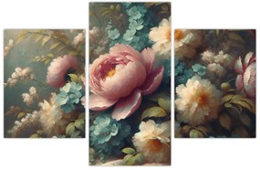 Tablou - Natură moartă cu flori - pictură (90x60 cm)