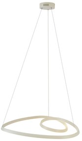 Lampa suspendată scandinavă bej 72cm incl. LED cu 3 trepte de intensitate luminoasă - Circuit
