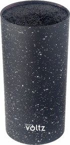 Suport pentru cutite Oliver Voltz OV51645AB, Cilindric, 11 x 22 cm, Negru