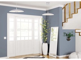 Lustră albă LED cu abajur din metal Lund – Candellux Lighting