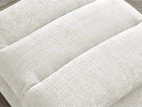 Taburet alb cu tapițerie din chenille Neil – Bobochic Paris