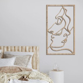 DUBLEZ | Tablou minimalist Line Art - Îndrăgostiți