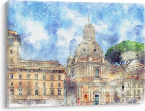 Tablou - Biserica Santa Maria di Loreto, Roma, Italia (70x50 cm)