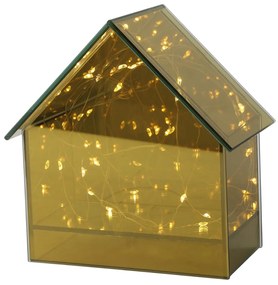 Casa din sticla ELITE LED, auriu - mai multe dimensiuni Marime: M