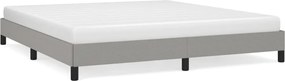 vidaXL Cadru de pat fără saltea, gri deschis, 180x200 cm, textil