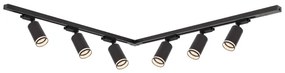Spot pe șină PIPE 6xGU10/10W/230V, negru