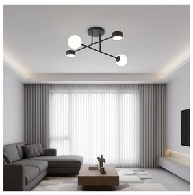 Lustră aplicată HOLON, 2xG9/8W/230V + 2xGX53/12W, neagră