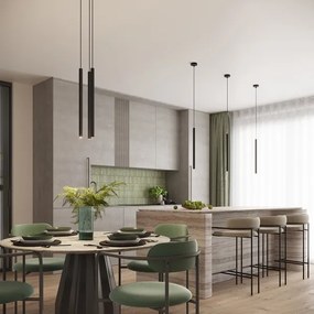 Lustră pe cablu Sollux SL.1338 ARCHE 1xG9/8W/230V negru