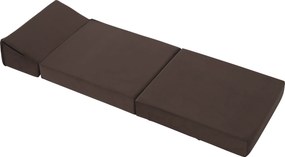 Saltea pliabilă/fotoliu extensibil, 2 in 1, maro Taupe, PELOS