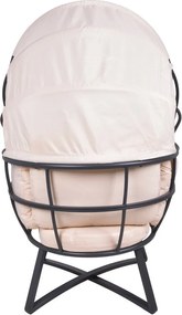 Fotoliu de grădină bej din metal Delos – Garden Pleasure