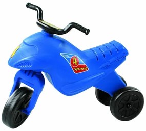 Motocicleta copii cu trei roti fara pedale mare culoarea albastru inchis