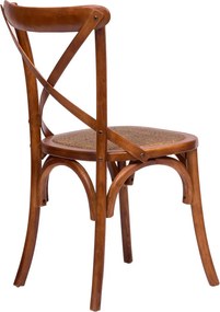 Scaun Thonet din lemn masiv si sezut din ratan