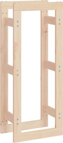 vidaXL Rastel pentru lemne de foc, 41x25x100 cm, lemn masiv pin