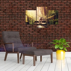 Tablou cu tigrul în djunglă (90x60 cm)