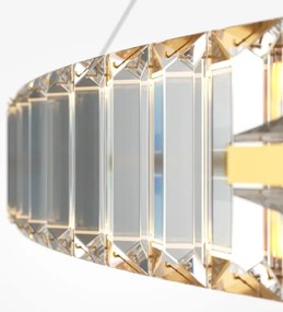 Lustră LED pe cablu Maytoni P097PL-L90G4K KRONE LED/90W/230V d. 80,5 cm auriu