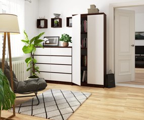 Dulap de haine Rainer II (wenge + Alb). 1069822