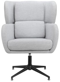 Fotoliu gri deschis wing cu tapițerie din catifea Vanessa – Støraa