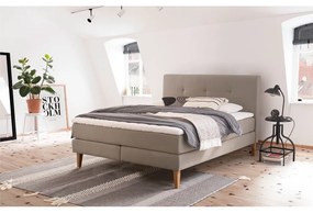 Pat boxspring bej 160x200 cm Stockholm – Meise Möbel