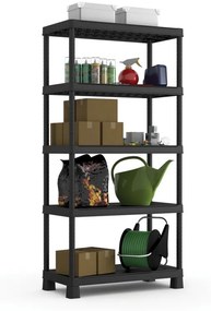 Raft deschis din plastic PLUS TRIBAC 90/5, 182 x 90 x 45 cm