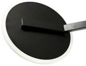 Lustră LED dimabilă aplicată LED/86W/230V 3000-6500K negru + telecomandă