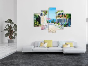 Tablou - Alee grecească, pictură în ulei (150x105 cm)