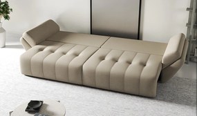 Canapea extensibilă dumonde cu ladă de depozitare si sezut confortabil din spuma high-density, Berlin Enjoy Camel 300x100 cm