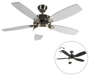 Ventilator de tavan din oțel cu telecomandă incluzând LED - Malaki