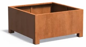 Vas de plante Corten - 120 x 120 x 60 cm
