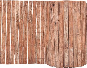vidaXL Gard din scoarță de copac, 1000 x 50 cm