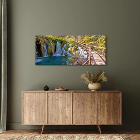 Tablou - Intrare in cascade (120x50 cm)