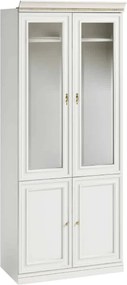 Dulap lemn masiv Vanna II 2 Uși, 100,4 × 62,5 × 245,8 cm