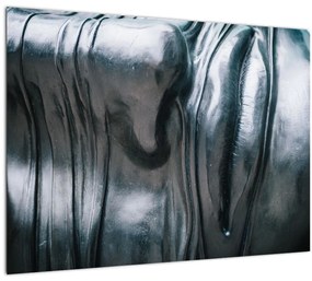 Tablou - Fața din oțel (70x50 cm), în 40 de alte dimensiuni noi