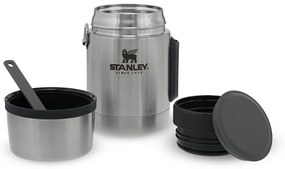 Termos argintiu pentru mâncare din oțel inoxidabil 530 ml Adventure – Stanley
