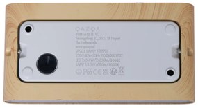 Lampă scandinavă de perete pentru exterior cu imprimeu de lemn 17,5 cm, inclusiv LED IP65 - Batt