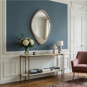 Oglinda de perete decorativa ORGANIC 90cm greige