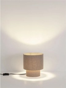 Veioza, Lampa de masa cu abajur maro deschis SYRIN