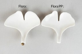 Lustra Suspendata, Metal Auriu, Petale Flori Albe Ceramice, FLORA 100