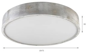 Brilagi - Plafonieră PINO 3xE27/15W/230V pin/argintiu Ø 47,5 cm