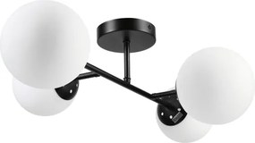 Brilagi - Lustră aplicată MALONY 4xE14/20W/230V neagră