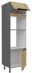 Dulap bucătărie pentru cuptor Carminia 60 DPM-215 2F (stejar cremona + antracit). 1127955
