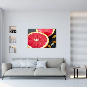 Tablou cu grapefruit tăiat (90x60 cm)