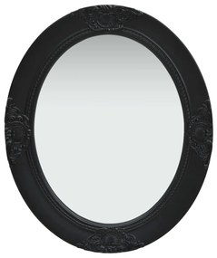 vidaXL Oglindă de perete în stil baroc, negru, 50 x 60 cm